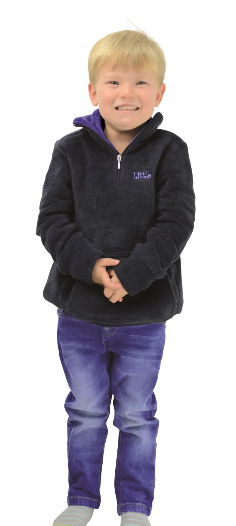 Hy Equestrian Nina Soft Fleece By Little Rider - Navy/Royal Blue